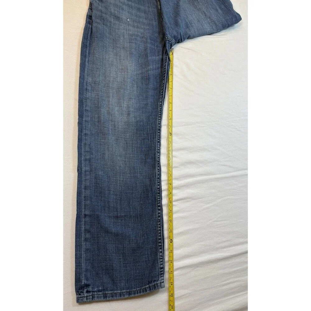 Levi’s 505 Regular Fit Jeans Men’s 36x30 Light Wash Straight Leg Blue Denim EUC